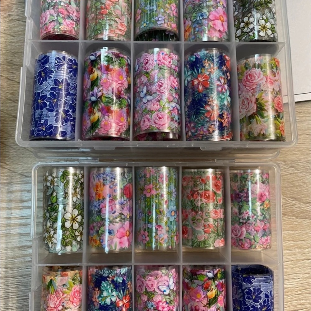 Flower nail foil two pack